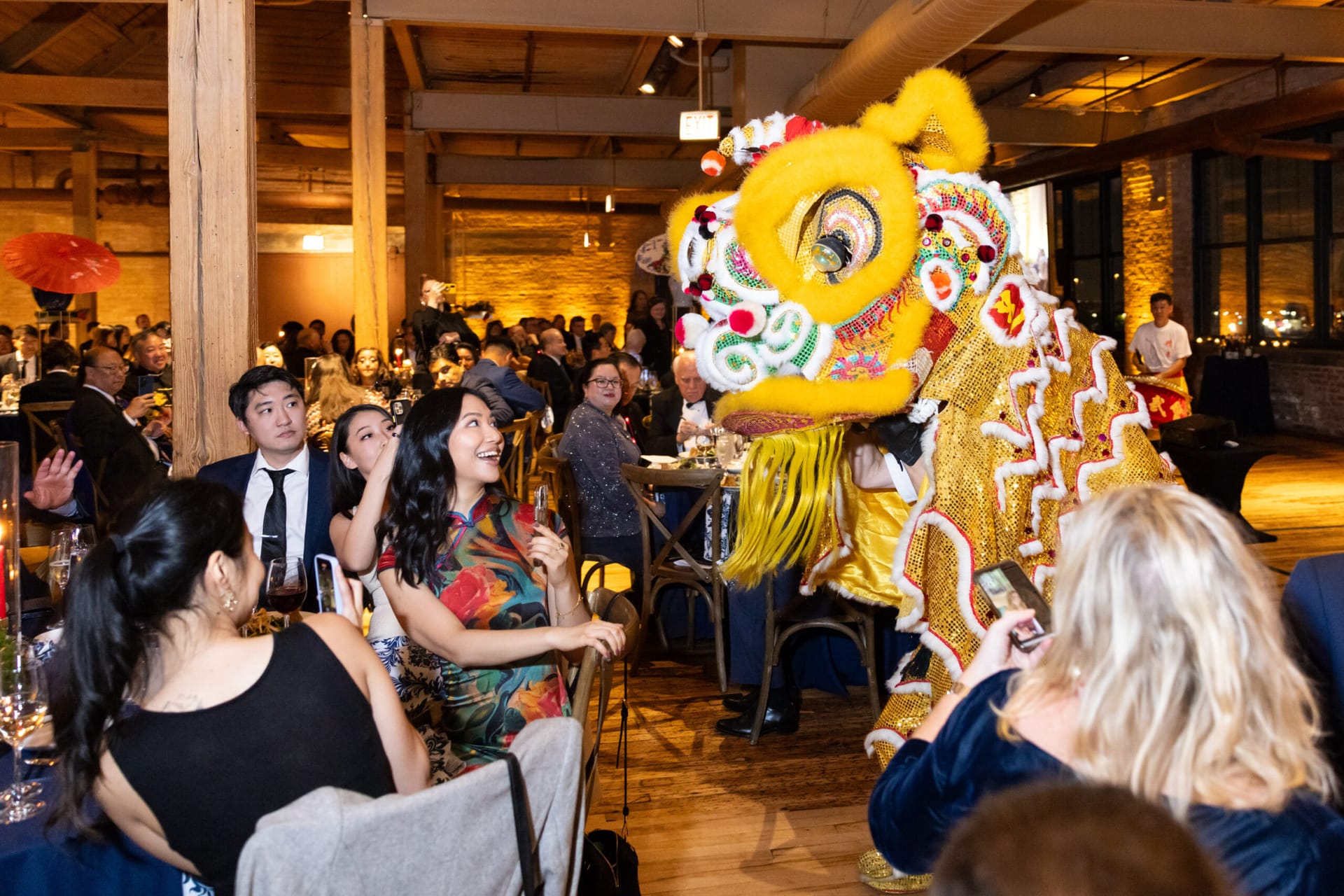 yellow lion dance 2023 gala